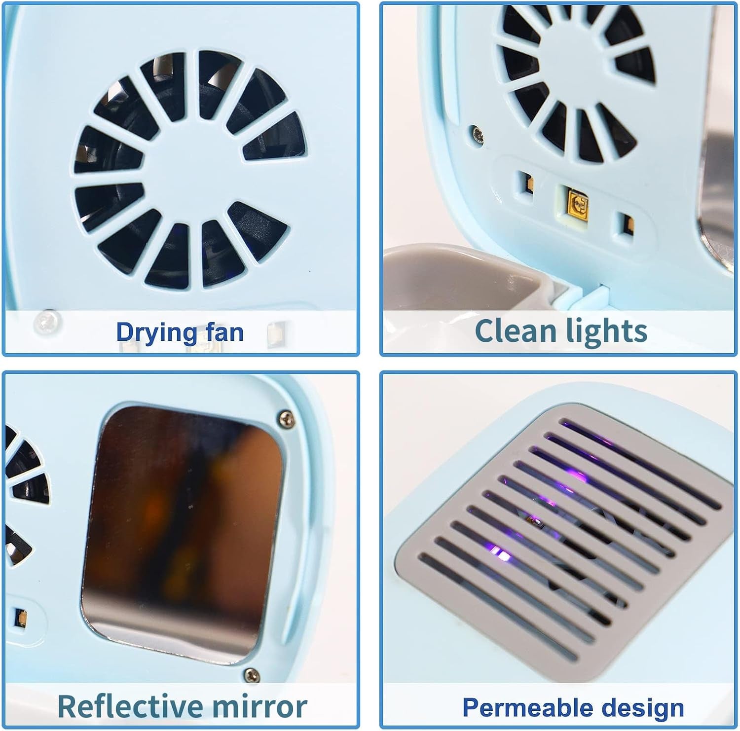 Rechargeable Portable Toothbrush Travel Container with Holder for Household and Travel