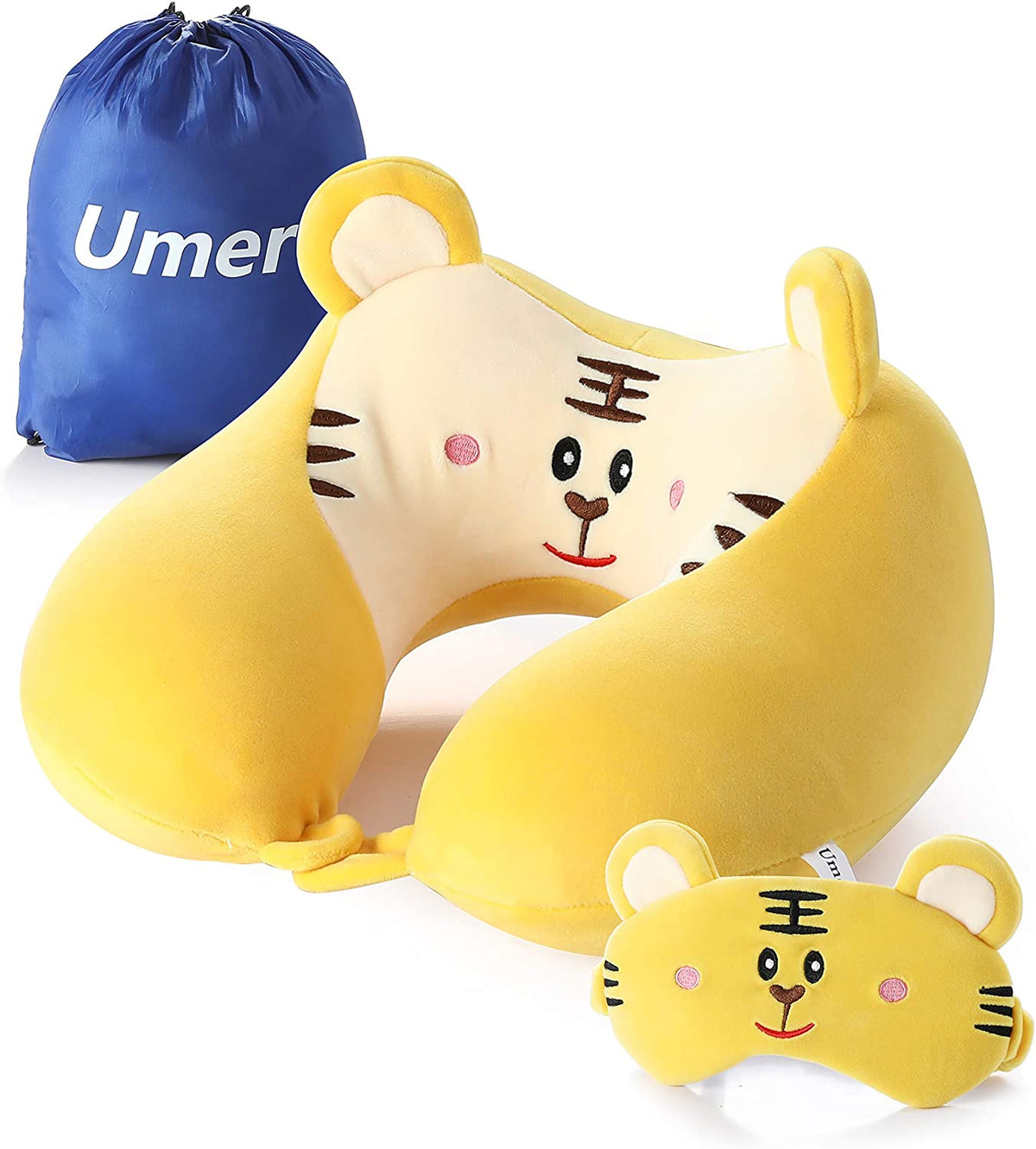 Travel  Memory Foam Neck Pillow with 360-Degree Head Support