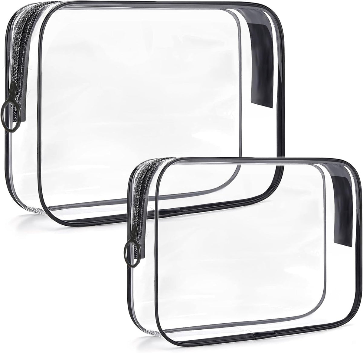 2 Pack Travel Organizer Clear Toiletry Bag 