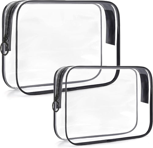 2 Pack Travel Organizer Clear Toiletry Bag 