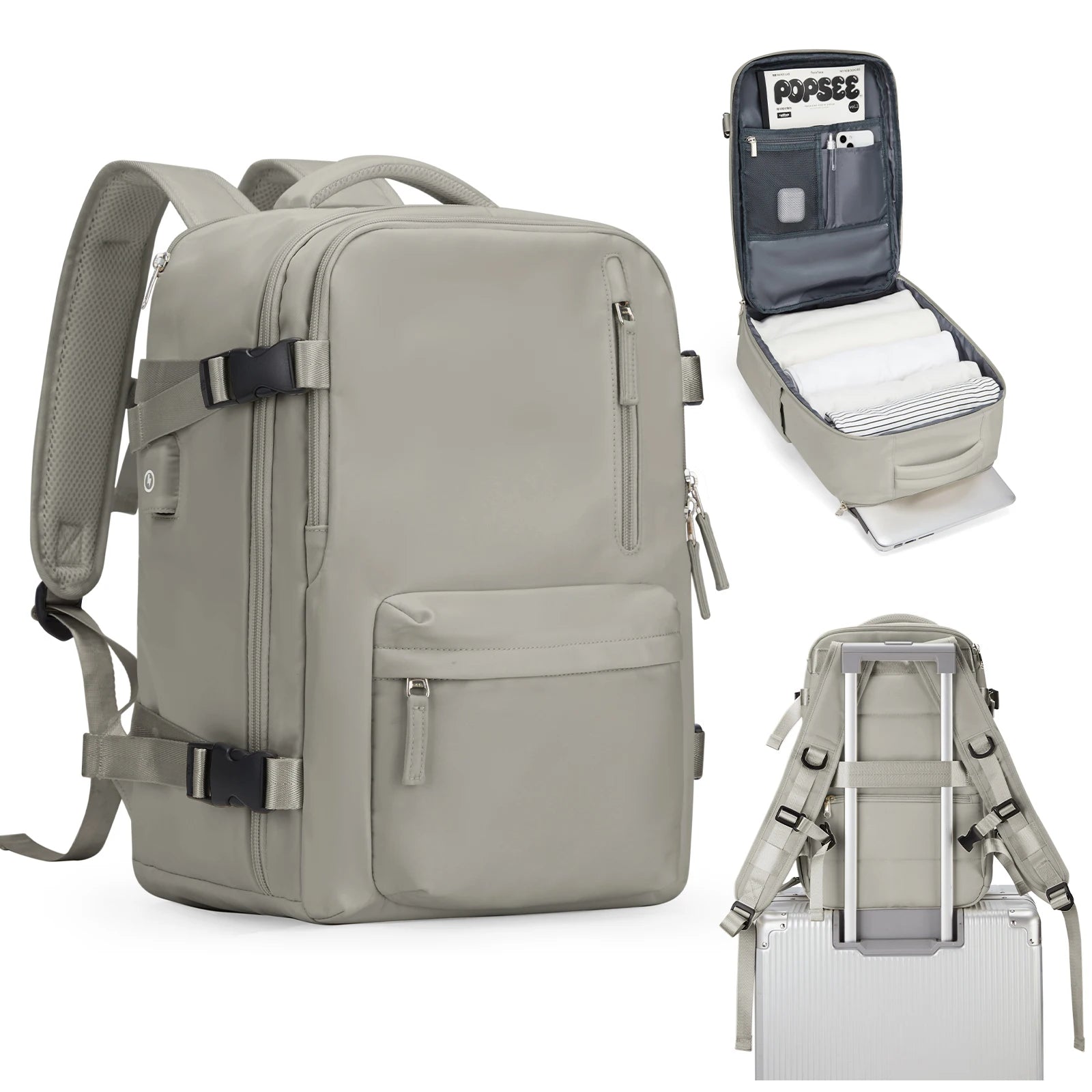 Cabin Travel Backpack, Large Capacity and Water Resistant Bag