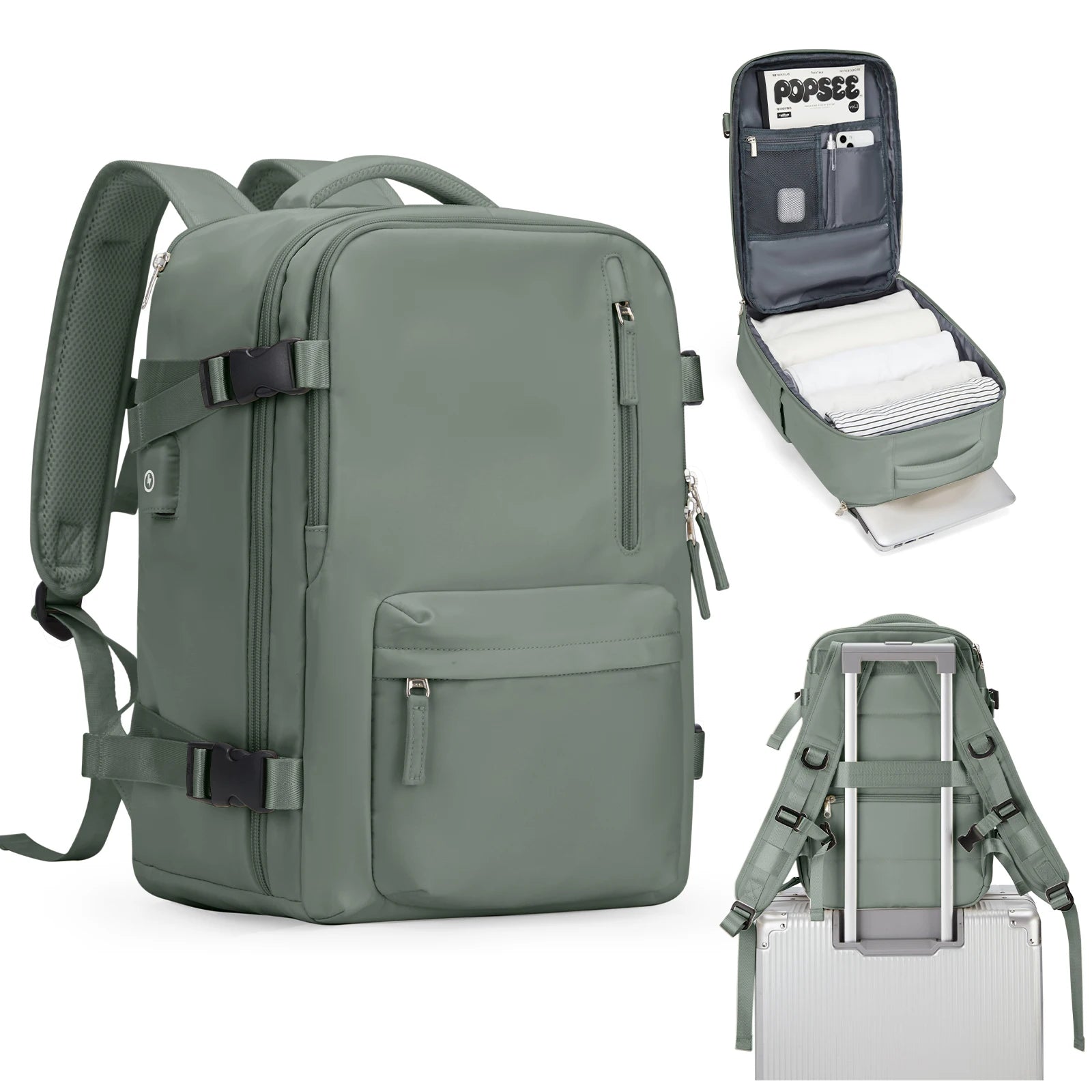 Cabin Travel Backpack, Large Capacity and Water Resistant Bag