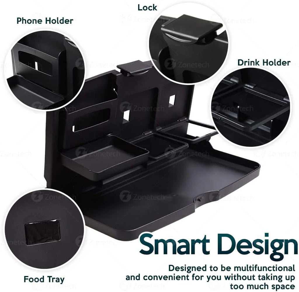 Kids Travel Tray for Car & Airplane - Lap Desk with Storage & Cup Holder | Go-to Gear