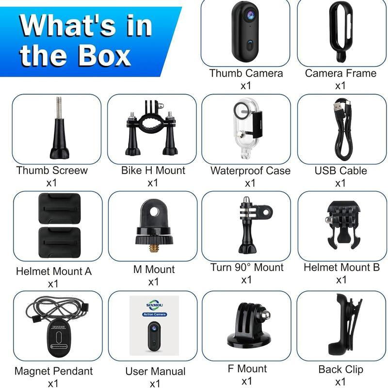 Alano HUB 4K EIS WATERPROOF SPORTS CAMERA - Magnetic Wearable 1080P Pet Riding Camera