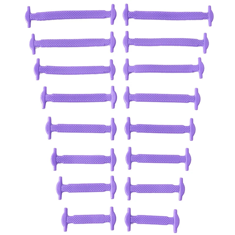 16Pcs Travel Silicone Shoelaces 
