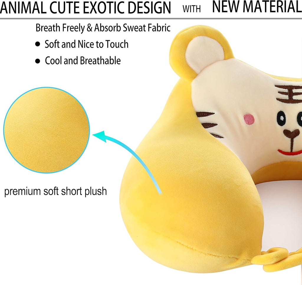 Travel  Memory Foam Neck Pillow with 360-Degree Head Support 