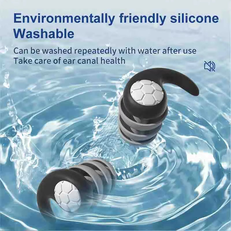 Noise Canceling Silicone Earplugs - for Sleeping, Swimming & Travel | Go-to Gear