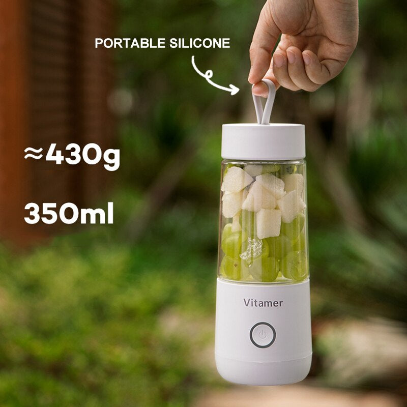 On-The-Go Smoothie Maker! 350ML USB Rechargeable Portable Blender Bottle | Go-to Gear