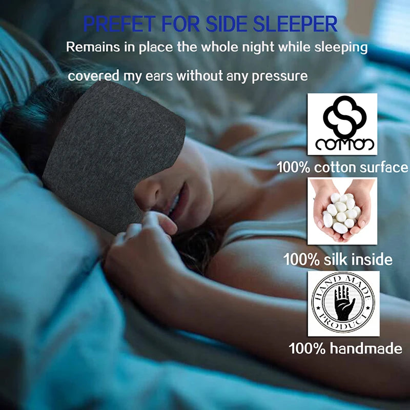  Luxury 100% Mulberry Silk Sleep Mask for Deeper Sleep | Adjustable & Lightproof | Go-to Gear