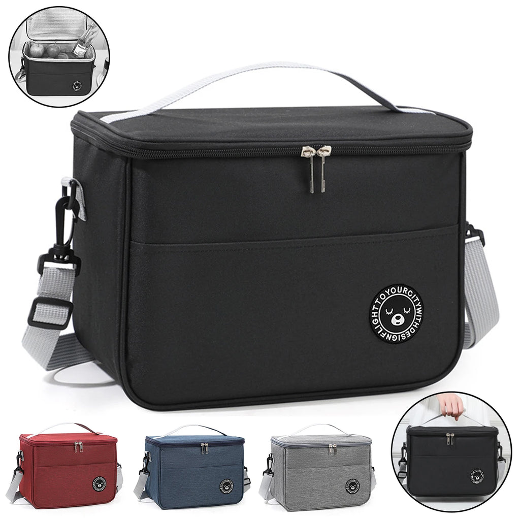 Insulated Lunch Bag with Shoulder Strap - Leakproof & Waterproof Cooler Bag | Go-to Gear
