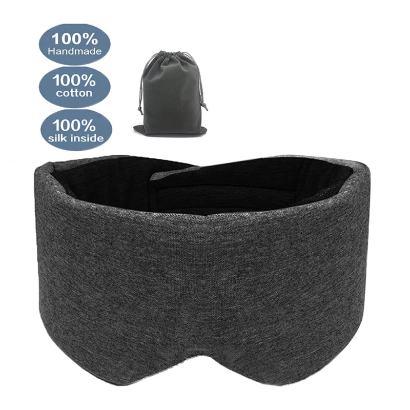  Luxury 100% Mulberry Silk Sleep Mask for Deeper Sleep | Adjustable & Lightproof | Go-to Gear