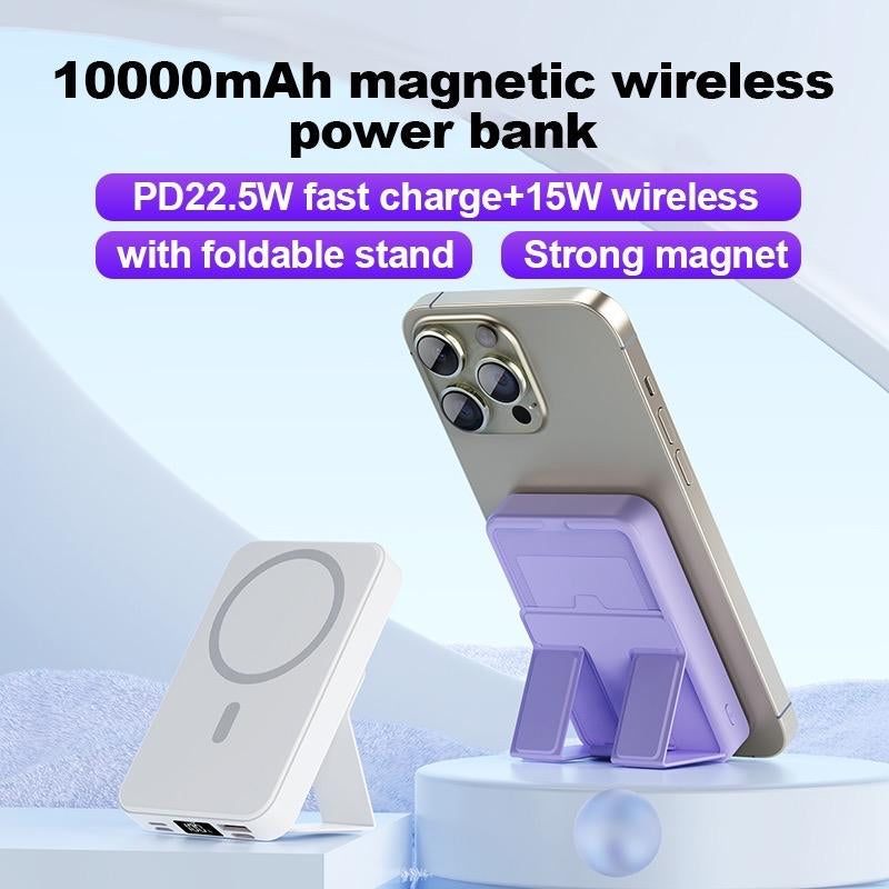 Magnetic Wireless Power Bank - 10,000Mah, LED Display, Magsafe Compatible for Iphone 16/15/14/13/12 Pro/Pro Max/Plus, 22.5W Fast Charging