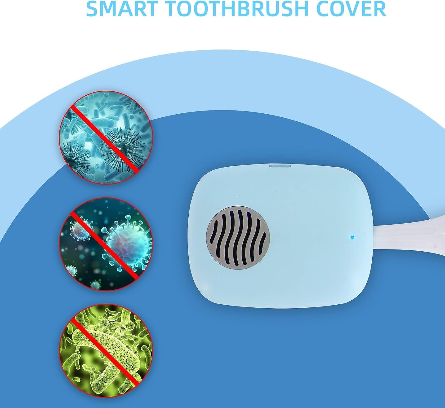 Rechargeable Portable Toothbrush Travel Container with Holder for Household and Travel