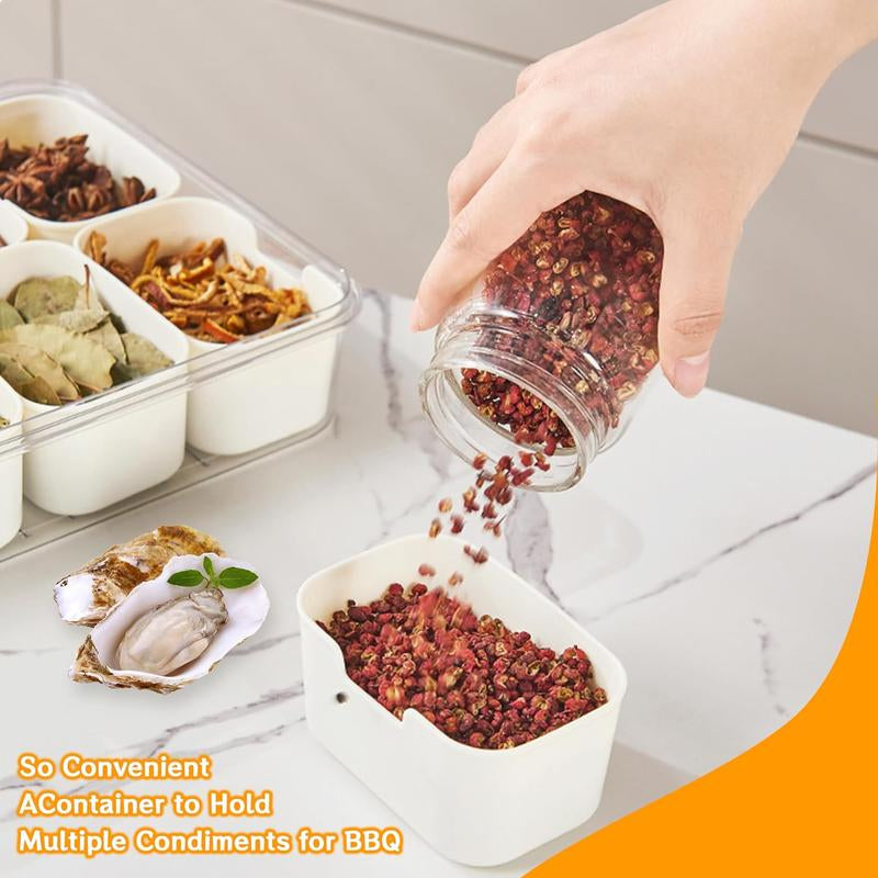 Snackle Box Container: Divided Serving Tray with Lid and Handle, Includes 8 Compartments for Dry Fruit Snack Box, Fruit Tray Great for Travel, Party