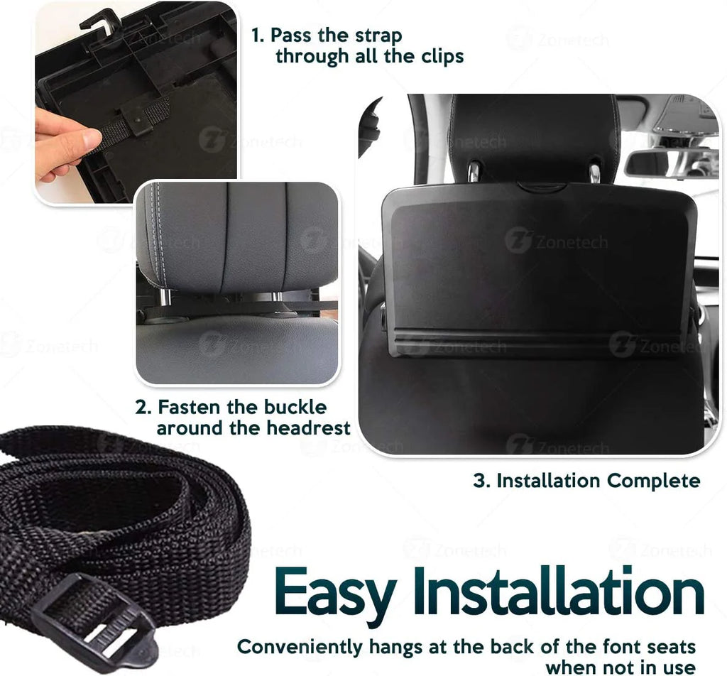 Kids Travel Tray for Car & Airplane - Lap Desk with Storage & Cup Holder | Go-to Gear