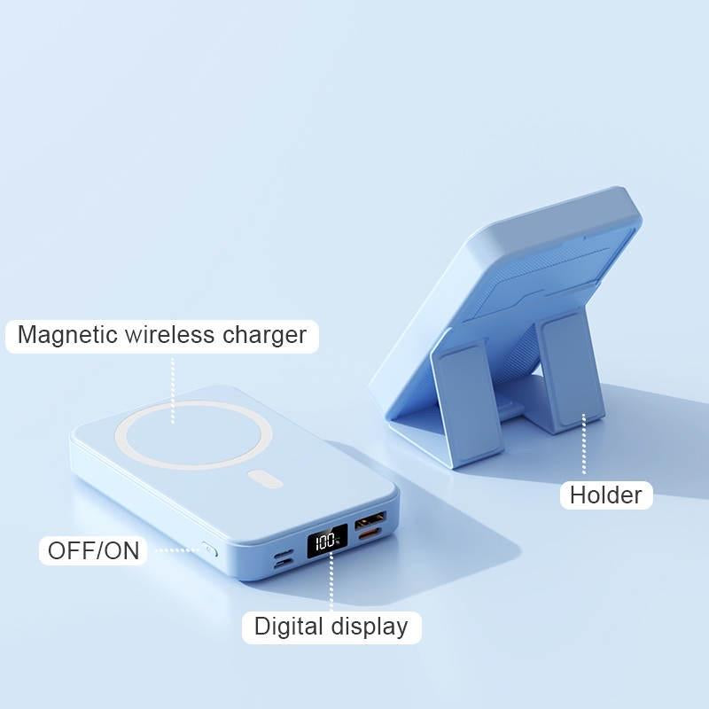 Magnetic Wireless Power Bank - 10,000Mah, LED Display, Magsafe Compatible for Iphone 16/15/14/13/12 Pro/Pro Max/Plus, 22.5W Fast Charging