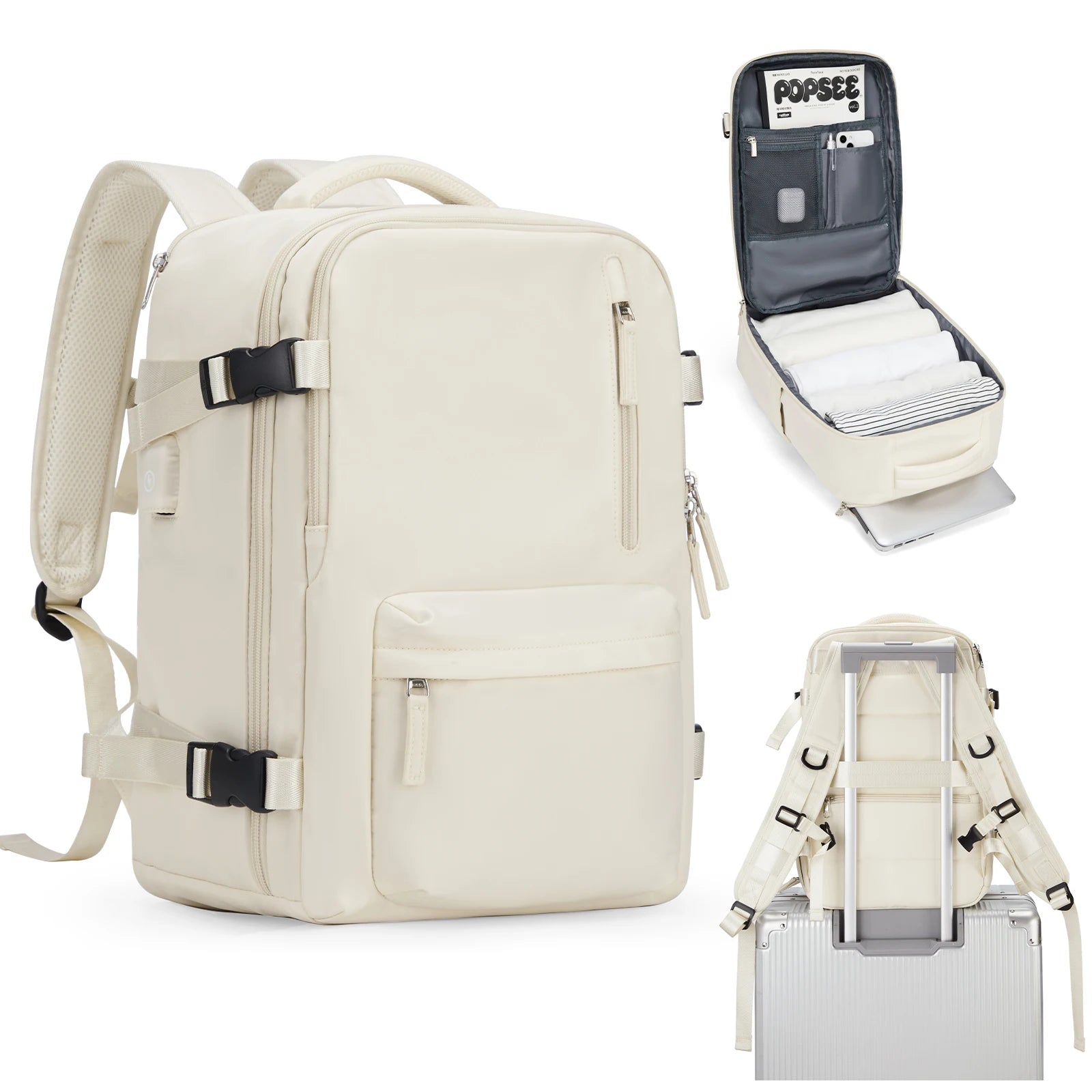 Cabin Travel Backpack, Large Capacity and Water Resistant Bag