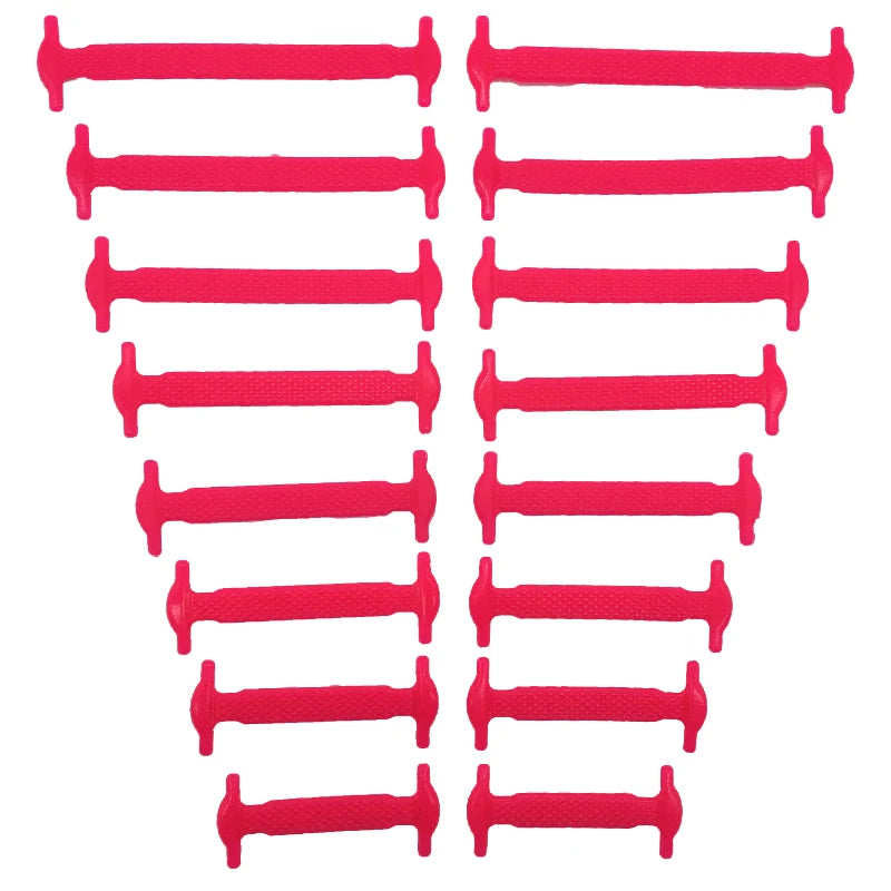 16Pcs Travel Silicone Shoelaces 