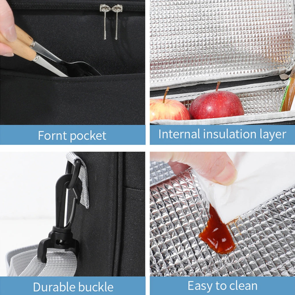 Insulated Lunch Bag with Shoulder Strap - Leakproof & Waterproof Cooler Bag | Go-to Gear
