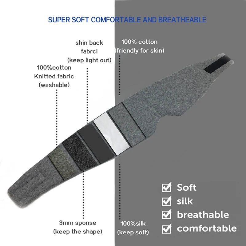  Luxury 100% Mulberry Silk Sleep Mask for Deeper Sleep | Adjustable & Lightproof | Go-to Gear