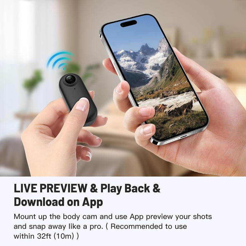 Alano HUB 4K EIS WATERPROOF SPORTS CAMERA - Magnetic Wearable 1080P Pet Riding Camera