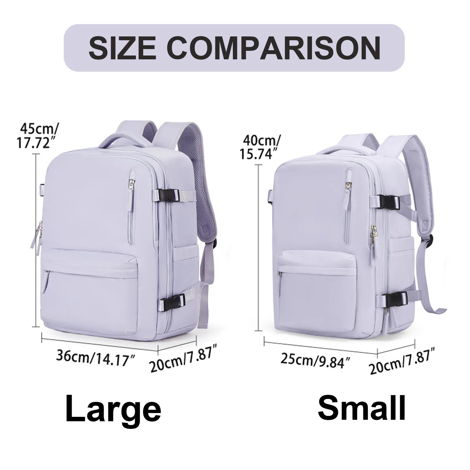 Cabin Travel Backpack, Large Capacity and Water Resistant Bag