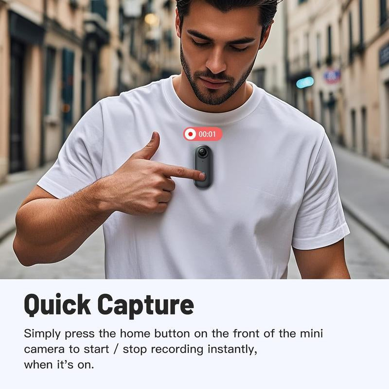Alano HUB 4K EIS WATERPROOF SPORTS CAMERA - Magnetic Wearable 1080P Pet Riding Camera