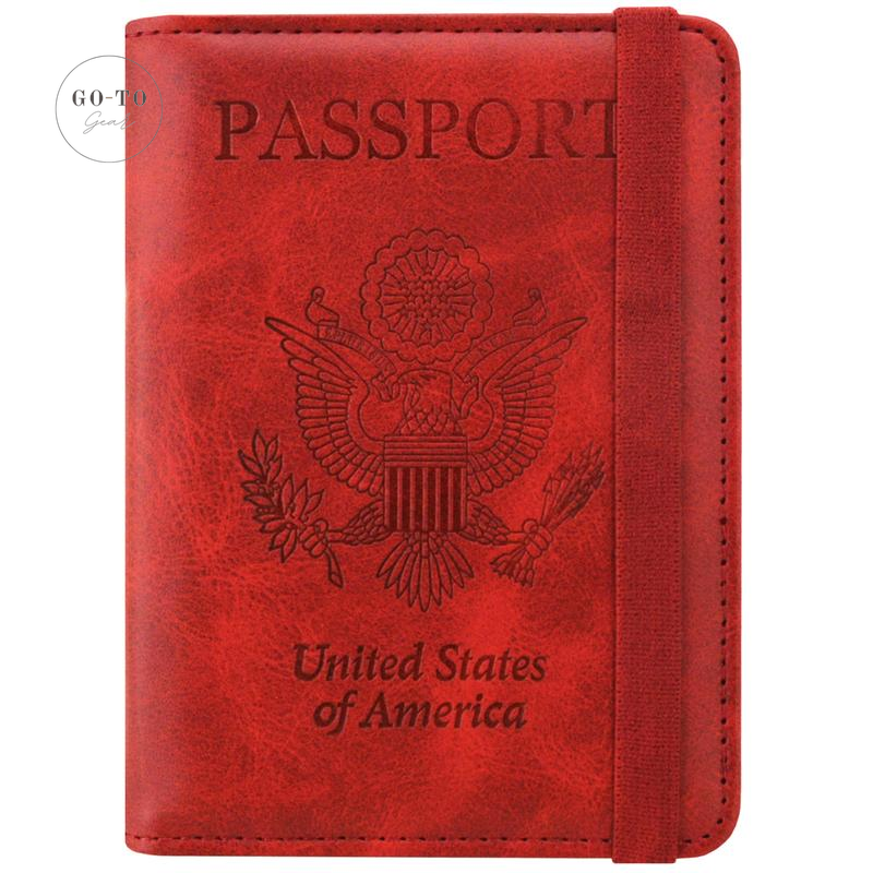RFID Blocking Passport Holder - Premium PU Leather Travel Wallet & Document Organizer | Go-to Gear
