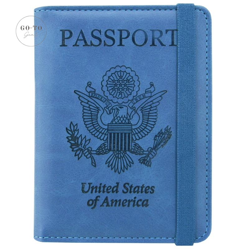 RFID Blocking Passport Holder - Premium PU Leather Travel Wallet & Document Organizer | Go-to Gear