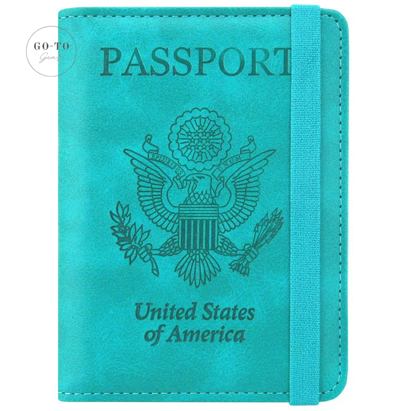 RFID Blocking Passport Holder - Premium PU Leather Travel Wallet & Document Organizer | Go-to Gear