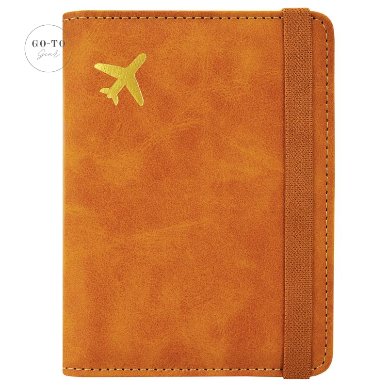 RFID Blocking Passport Holder - Premium PU Leather Travel Wallet & Document Organizer | Go-to Gear