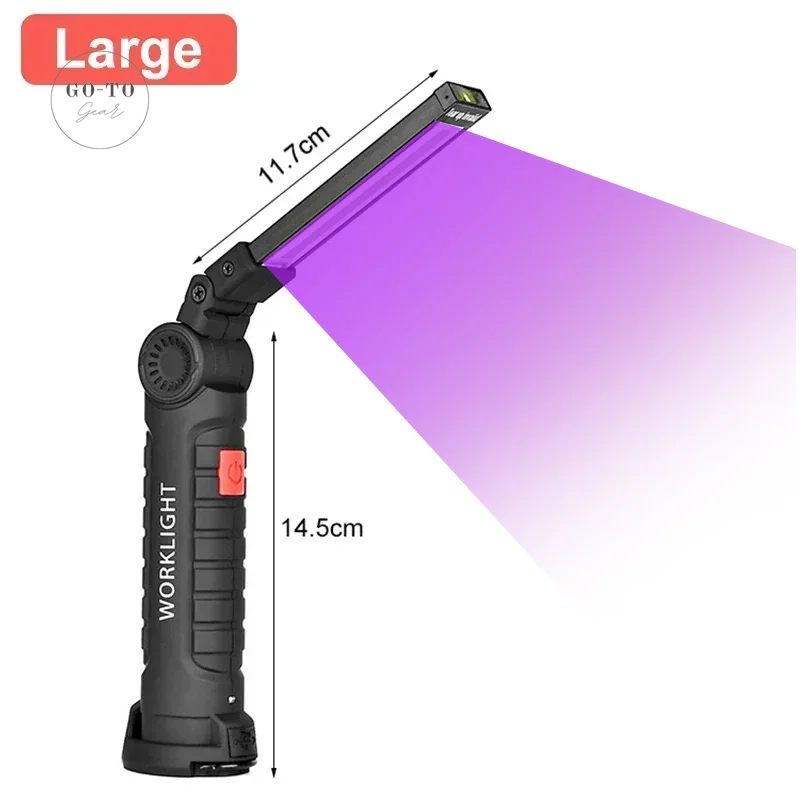 Ultraviolet UV Flashlight - 395Nm Pet Urine Detector & Authenticity Checker | Go-to Gear